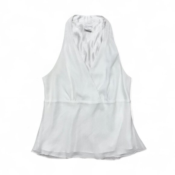 Y2K Worthington White Baby Doll Top Blouse Empire Waist 16 Sheer Festival Romant - Picture 1 of 6